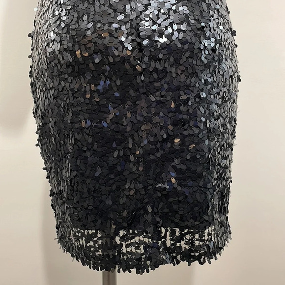 Ark & Co Black Sequin Scoop Back Shirt Sleeve Dress S - Picture 8 of 16